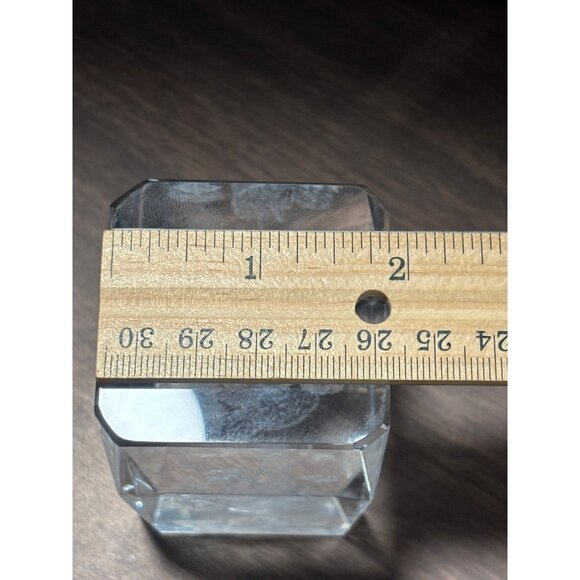 3D Lighthouse Laser Etched Lead Crystal Beveled Glass Paperweight - Picture 6 of 8